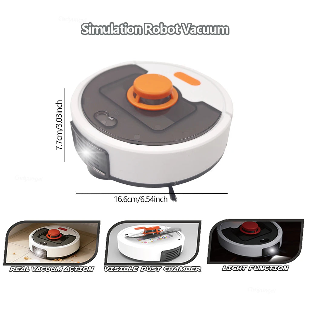 Kids Simulation Electric Vacuum Cleaner Toy Set Housekeeping Role Play Educational Toys for Toddlers Perfect Gift for Girls Boys
