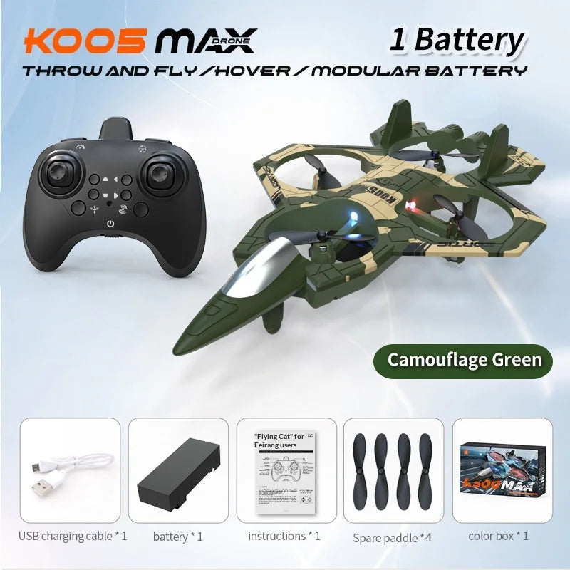 73cm Dual Control Control Flying Drone For Kids Rc Hand Sensing Remote Control Airplane Toy With Led Lights Easy To Fly Indoor