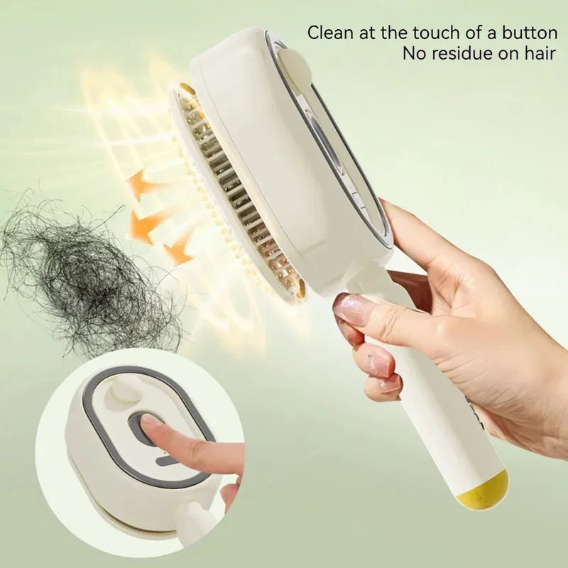 Electric Steam Brush with Water Spray Wet Electrics Hairbrush USB-C Charging for Detangling Smoothing Styling Frizz Control