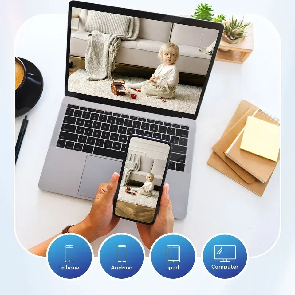 5 Inch Video Baby Monitor With Camera PTZ Zoom Babyphone Cam Security Protection Surveillance Cameras Temperature Sensor Lullaby