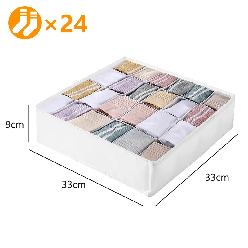 Sports Bra Underwear Organizer Storage Box Panties Socks Storage Boxes Wardrobe Clothes Organizer Cabinet Drawers Separator Box