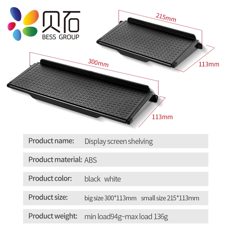 Adjustable TV Screen Top Shelf Display Shelf Computer Monitor Riser Desktop Stand TV Rack TV Top Monitors Simple Bracket