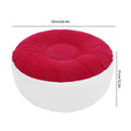 1Pc Inflatable Flocking Stool Multipurpose Lightweight Ergonomic Design Round Portable Inflatable Stool for Travel Camping