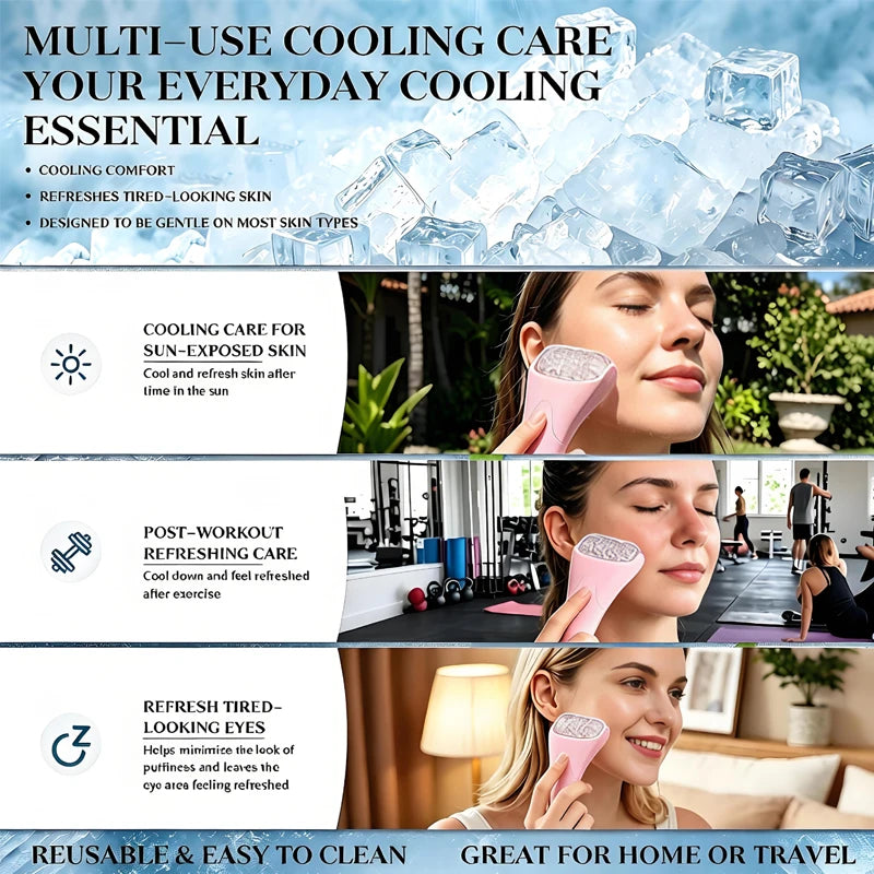Ice Roller for Face and Gua Sha Facial Tool Set, Facial Tools for Puffiness and Redness Reducing Skin Care Routine, Self Care