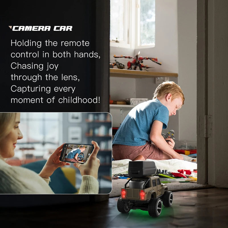 New KF32 Mini RC Car 1:64 2.4G Remote Contorl with 720P FPV Camera WiFi APP Control High Speed Racing Vehicle Toy Gift for K