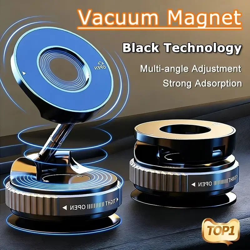 Magnetic Car Phone Holder 360 Degree Rotation Vacuum Adsorption Strong Suction Holder for Mobile PhoneCar Bracket Universal New