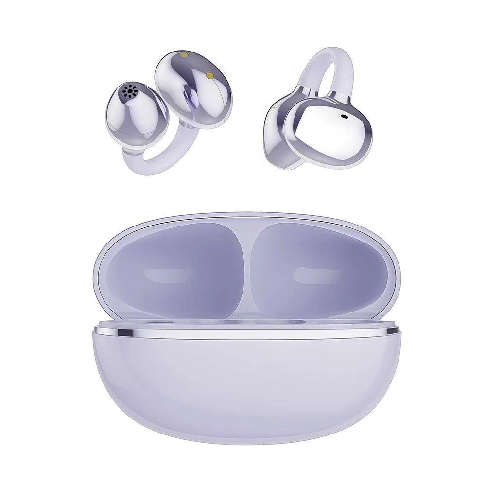 Original Ear-Clip 3D Surround Bluetooth Headphones Bone Conduction Earphone Wireless Earbuds Stereo Bass Sports Headset with Mic