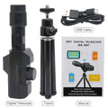 New WiFi Digital Telescope 70X Large Aperture Objective Lens 2MP Photos Video Mobile-detective Crosshairs Positioning Monocular