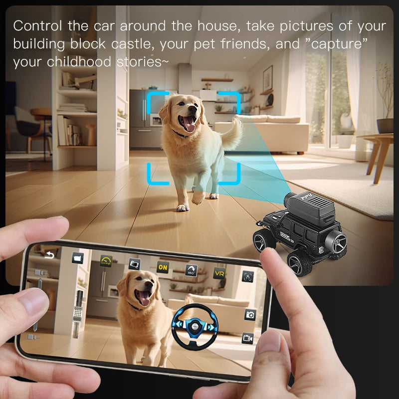New KF32 Mini RC Car 1:64 2.4G Remote Contorl with 720P FPV Camera WiFi APP Control High Speed Racing Vehicle Toy Gift for K