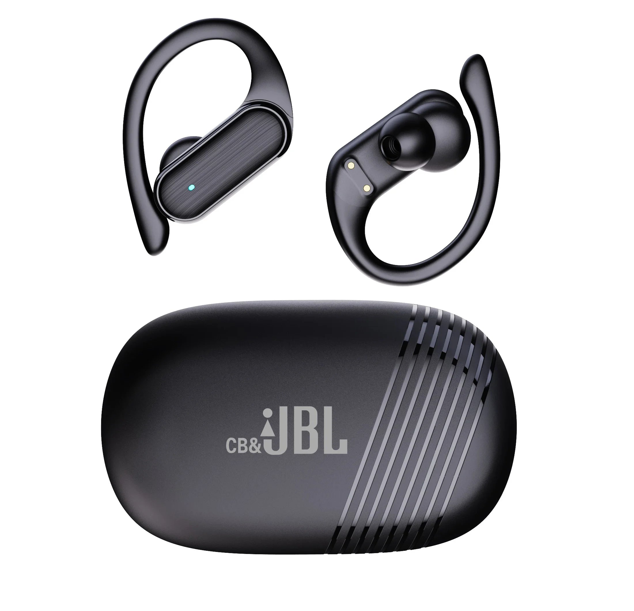 For CB&JBL Bluetooth TWS Wireless Earphones A520 Auricles Headphones EarHooks Game Headset Sports Touch Control Earbuds with Mic