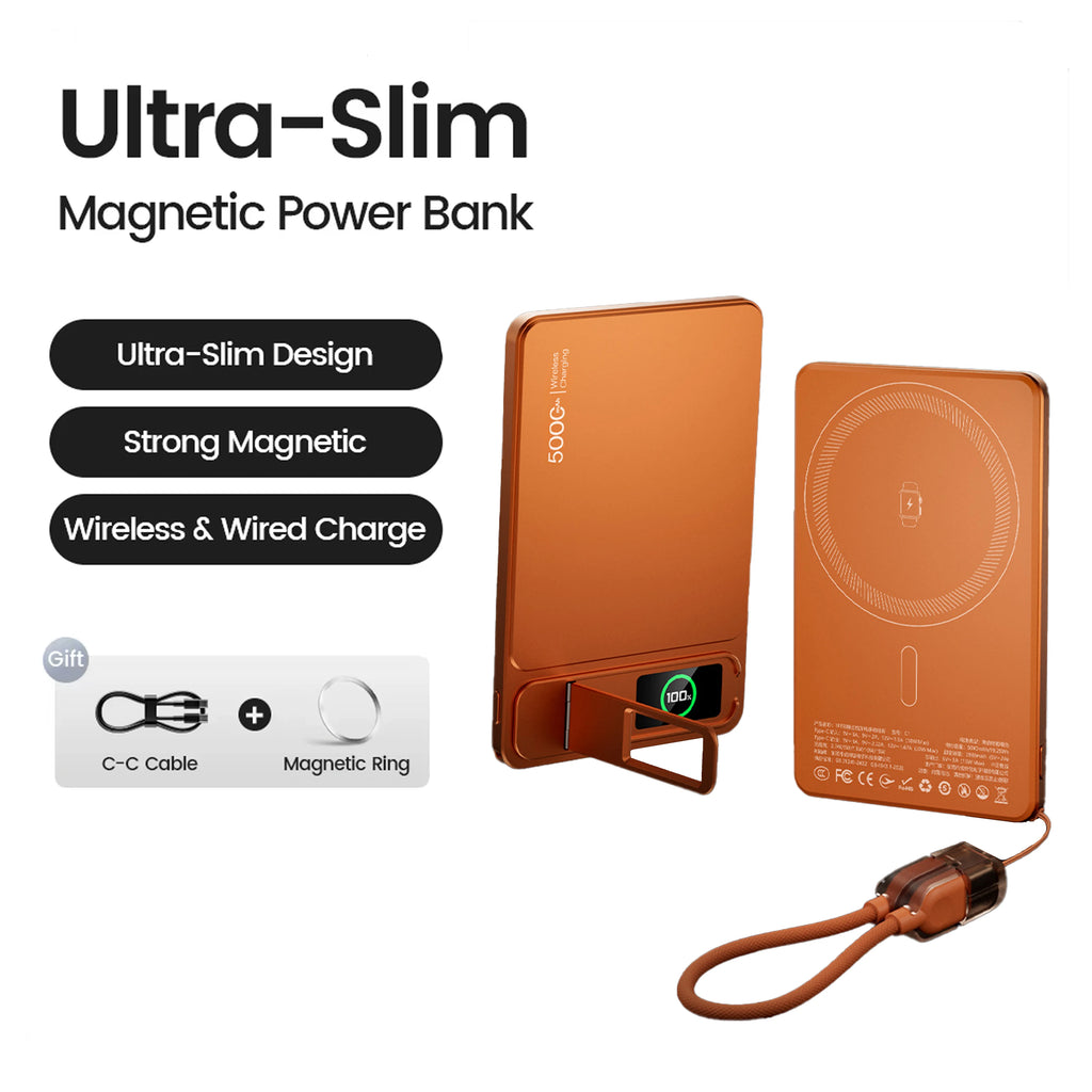 10000mAh Magnetic Power Bank for Magsafe,20W Slim Portable Wireless Charging External Battery for iPhone 17 16 15 14 13 Pro Max