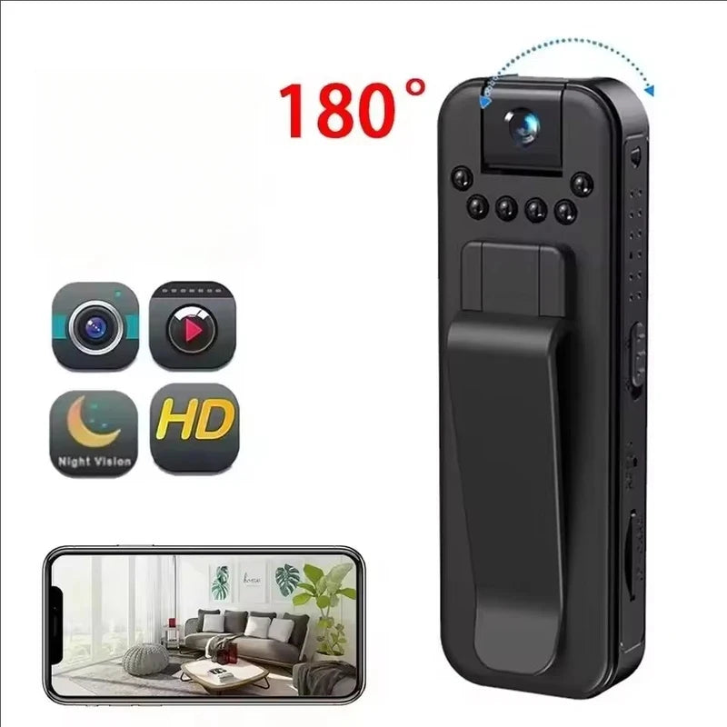 Mini Portable Camcorder, 1080P HD Camcorder With 180Rotatable Lens, Real-Time View Of Telephone, Used For Meetings And Outdoor.