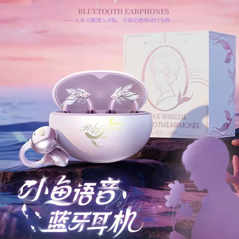 Anime HIFI Earphones Qi Xiaoyu Rafayel Earclip Wireless Bluetooth Headset Earbone Conduction Game Peripheral