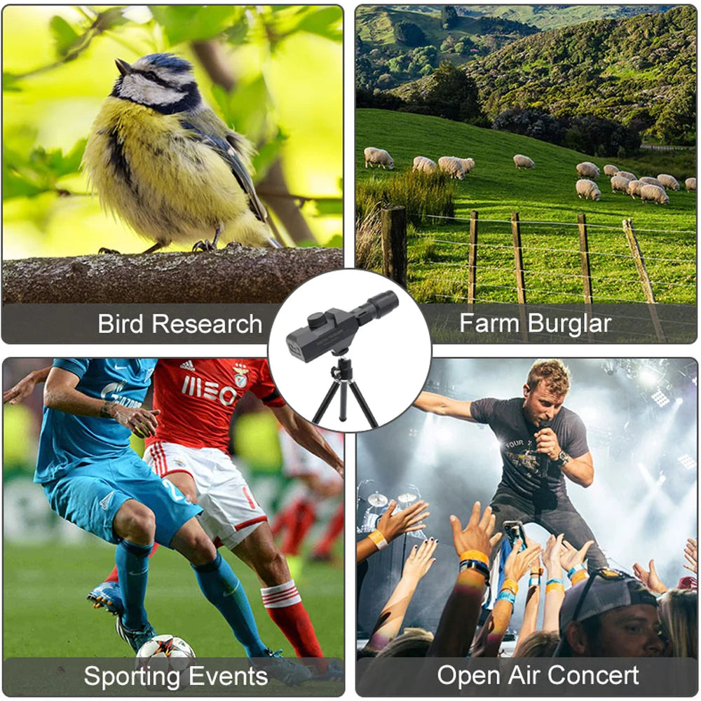 New WiFi Digital Telescope 70X Large Aperture Objective Lens 2MP Photos Video Mobile-detective Crosshairs Positioning Monocular
