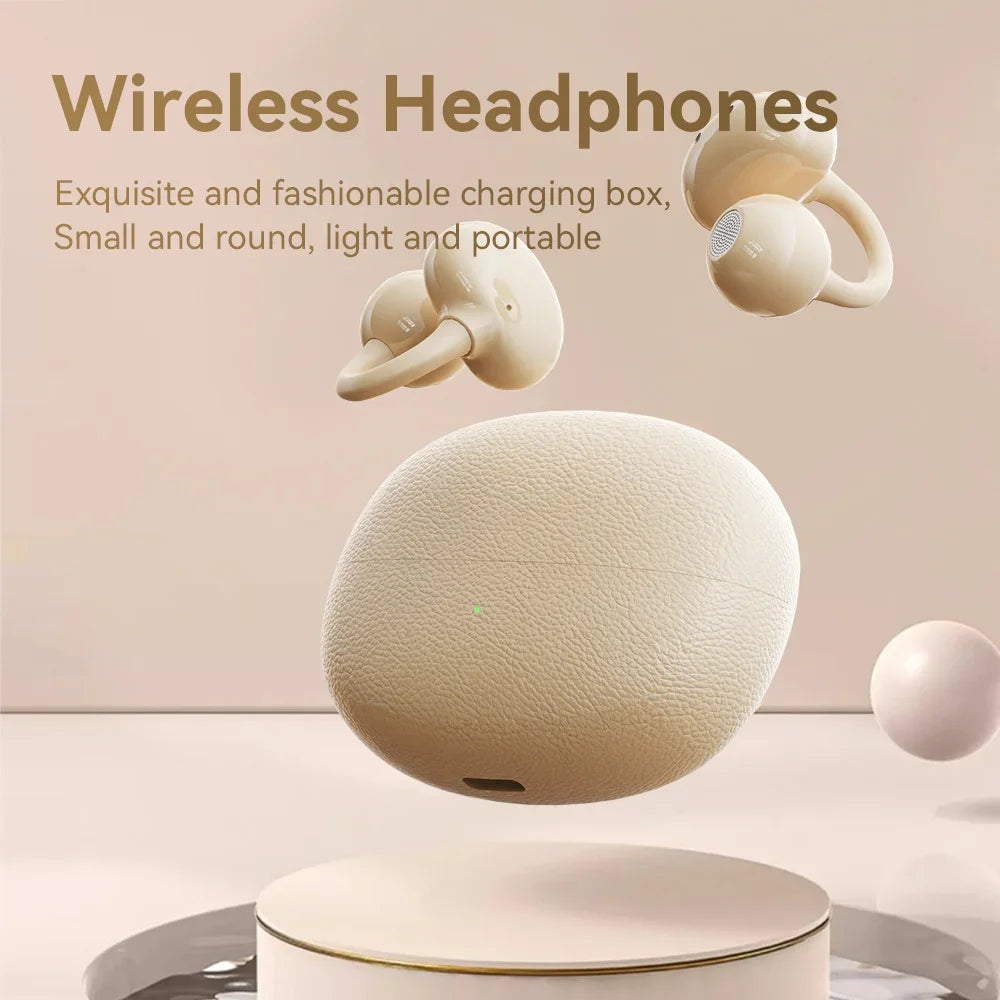 2026 New Open Bluetooth Earphone Air-bone Conduction High Sound Quality Long Battery Life Noise Reduction True Wireless Earplugs