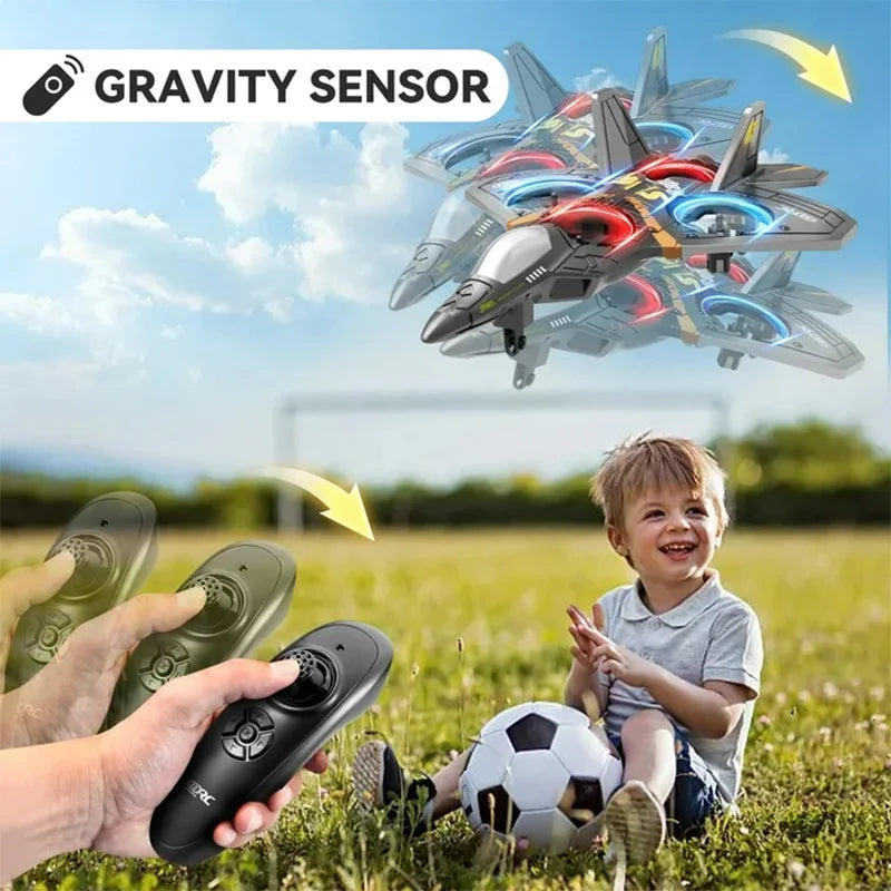 4DRC Drone V17 RC Aircraft Remote Control Foam Glider RC Glider Plane Fighter Hobby Airplane Toys for Kids Beginners Adults