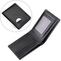 Airtag Wallet for Men Genuine Leather Bifold Wallets with Airtag Holder Classic Rfid Slim Front Pocket Men Card Holder Purse