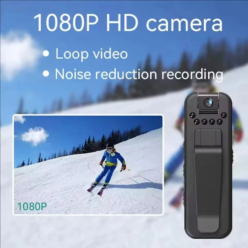 Mini Portable Camcorder, 1080P HD Camcorder With 180Rotatable Lens, Real-Time View Of Telephone, Used For Meetings And Outdoor.