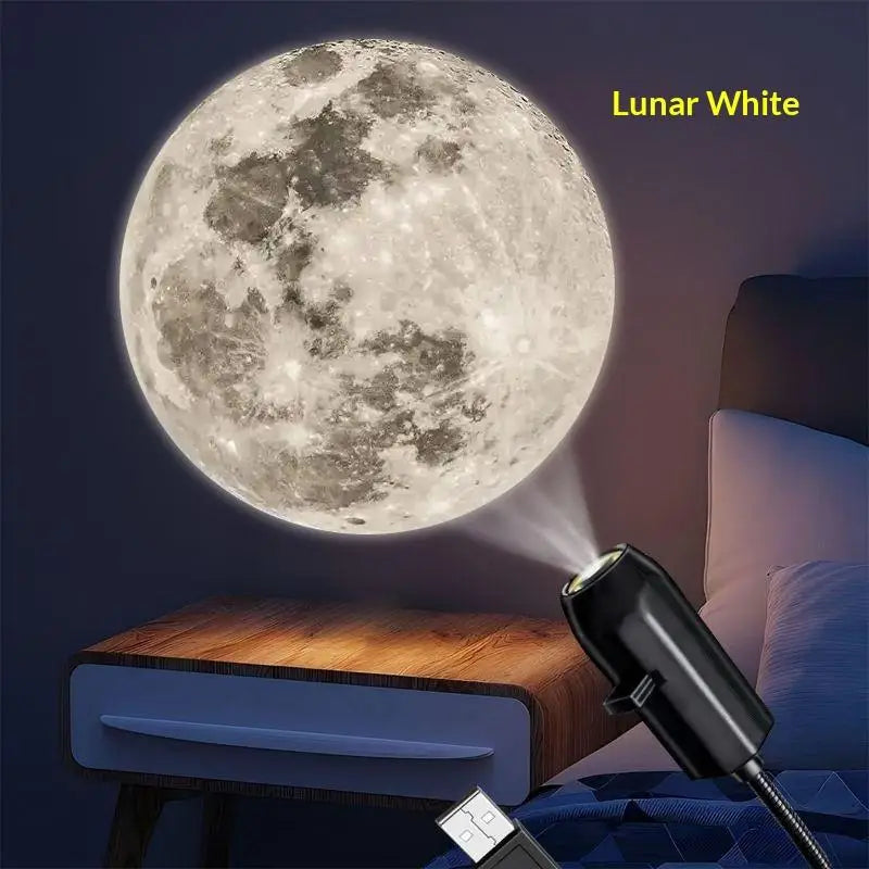5V USB Plug In Planet Projection Lamp Indoor Ceiling Decoration Atmosphere Light Starry Sky Lamp Night Light Galaxy Projector
