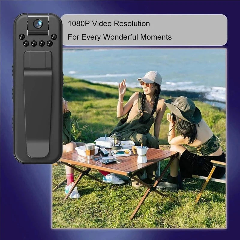 Mini Portable Camcorder, 1080P HD Camcorder With 180Rotatable Lens, Real-Time View Of Telephone, Used For Meetings And Outdoor.