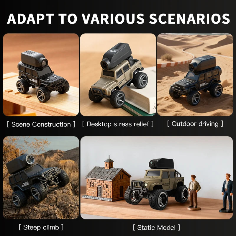New KF32 Mini RC Car 1:64 2.4G Remote Contorl with 720P FPV Camera WiFi APP Control High Speed Racing Vehicle Toy Gift for K