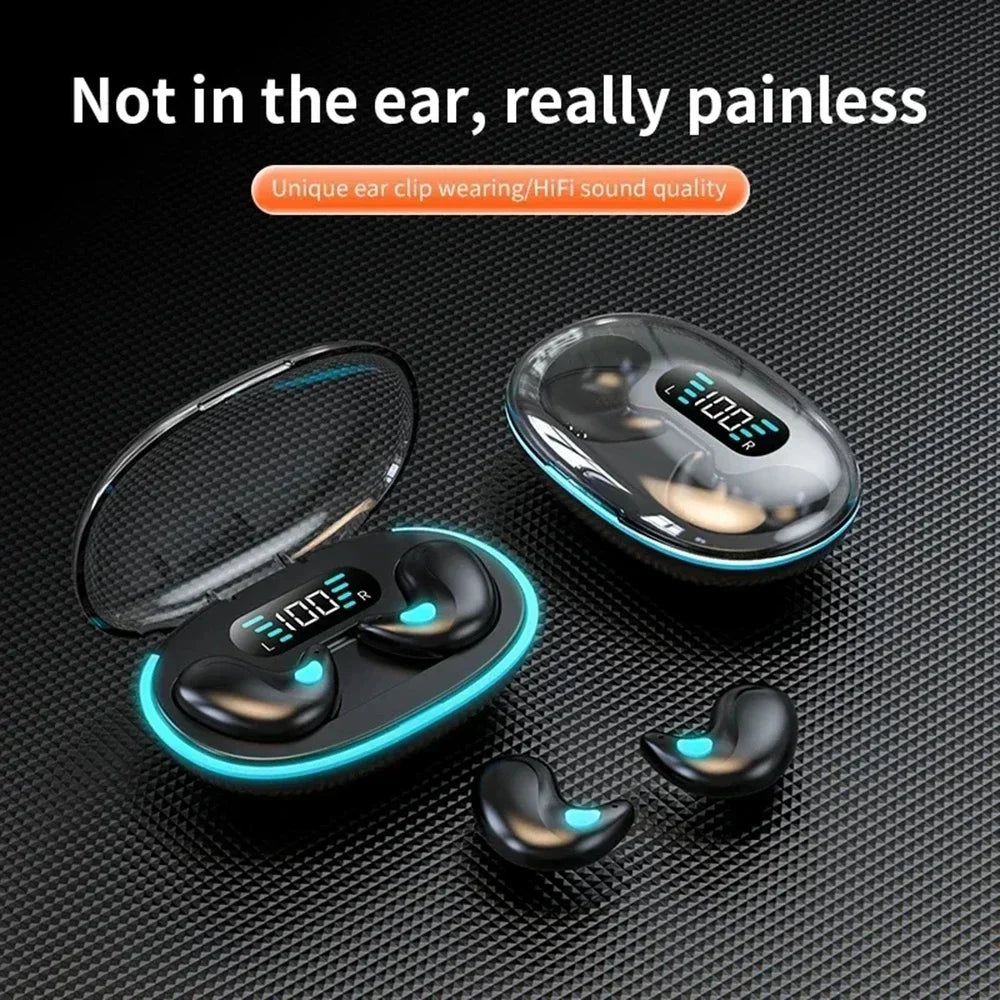 Sleeping Earbuds Wireless Mini Headphones For Work TWS Bluetooth Earphone Stereo Hidden Headsets with Mic HD Call Waterproof X55