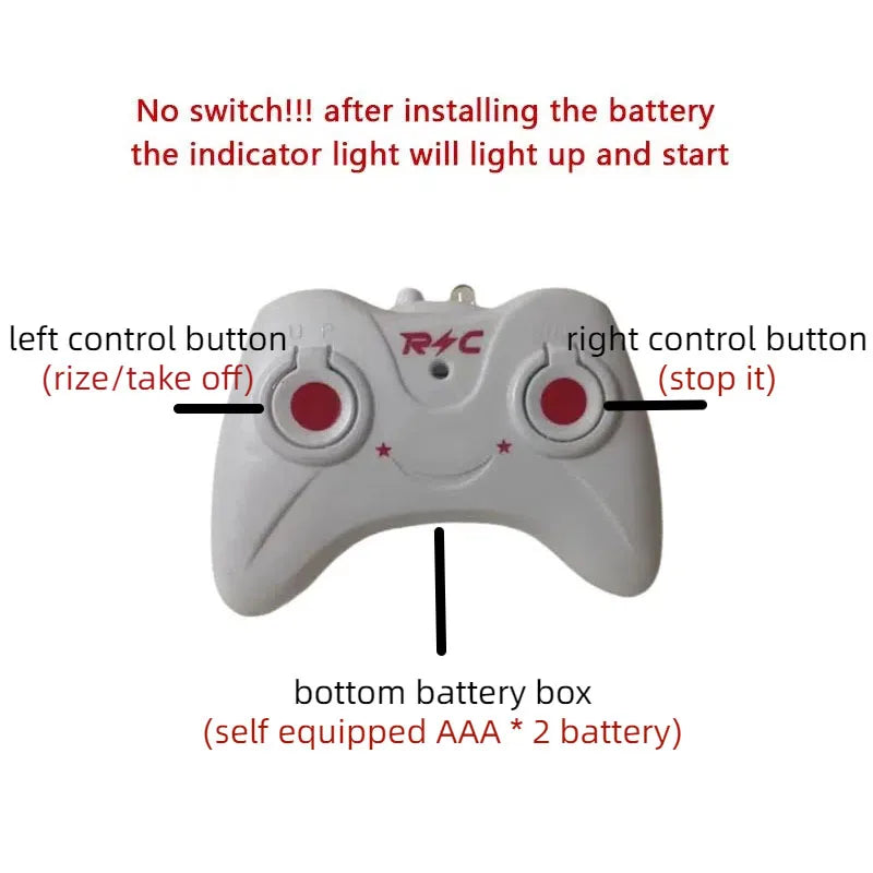 Rechargeable Mini RC Drone Remote Safe Fall-resistant RC Helicopters Drone Children Toys with Different Patterns