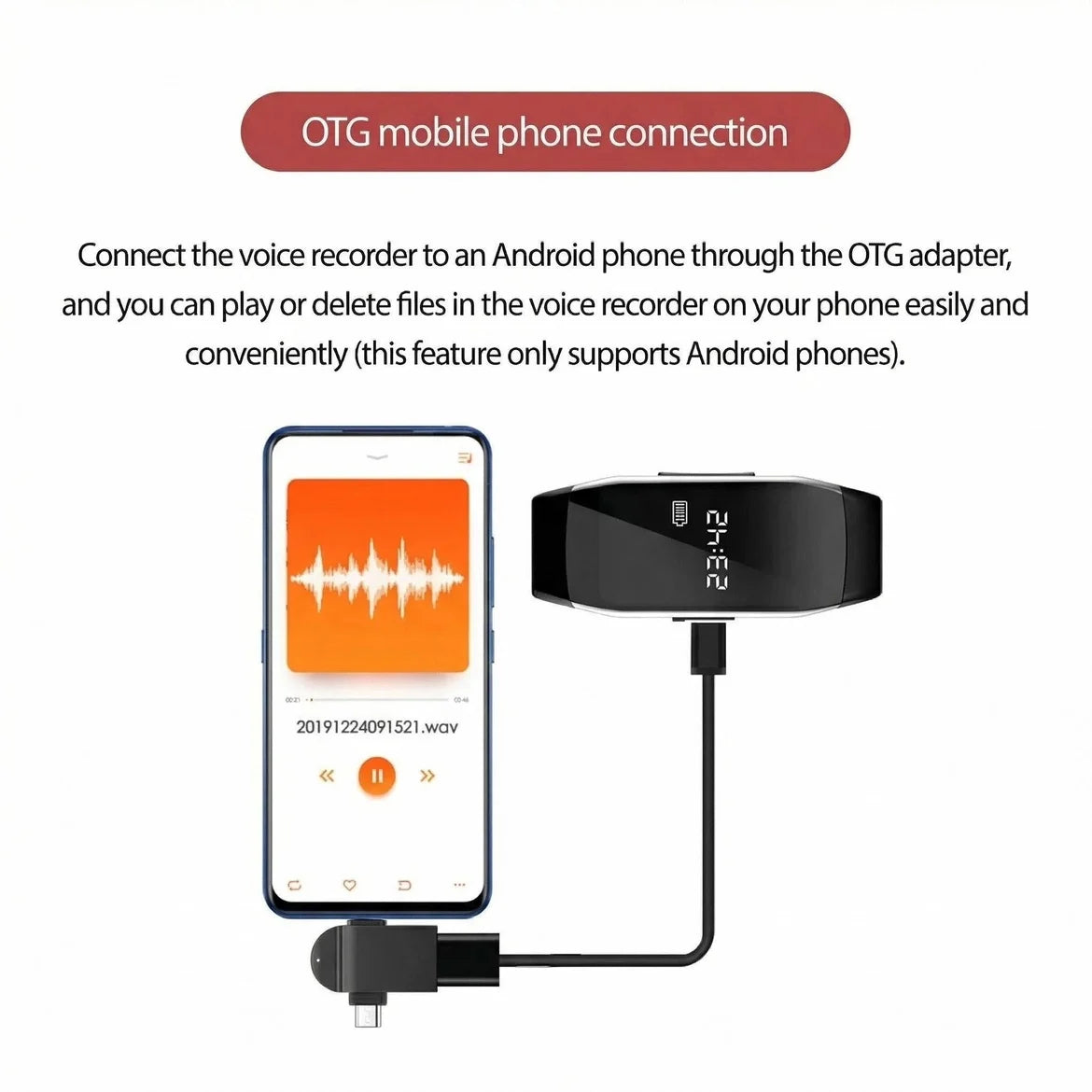 Mini Camera Smart Watch Voice Video Recorder 1080P HD DV Professional Digital Wireless Cam for Business/Home/Office/Sport