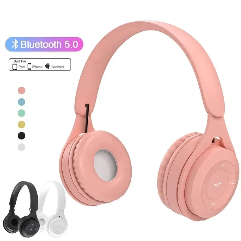 Hifi Sound Bluetooth Headphones Wireless Over-Ear Headsets with Microphone Noise Reduction Comfortable for Travel And Home Use