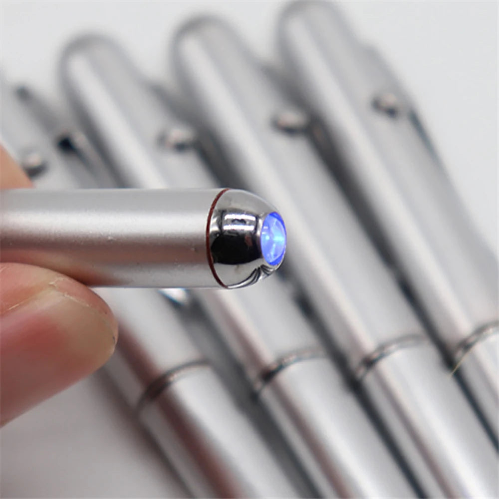 Invisible Ink Pen with UV Light Magic Secret Ballpoint Pen Hidden Handwriting Novelty for Office School Supplies