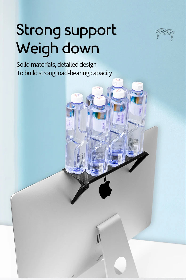 Adjustable TV Screen Top Shelf Display Shelf Computer Monitor Riser Desktop Stand TV Rack TV Top Monitors Simple Bracket