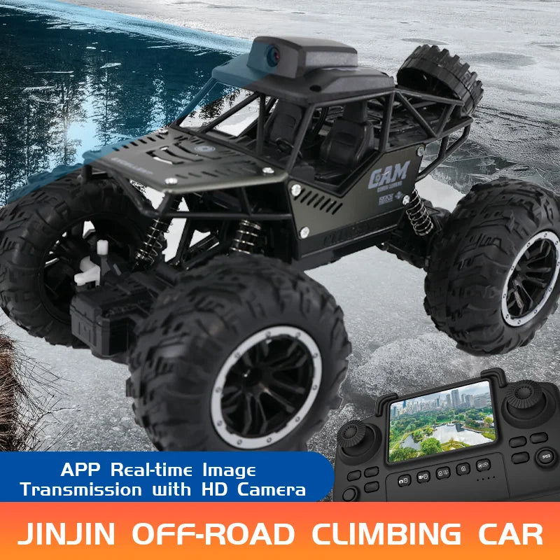 Rc Car with Camera Lcd Remote Fpv Real Time Transmission High Speed 2.4g Remote Control Car Take Pictures Toys For Kids Adults