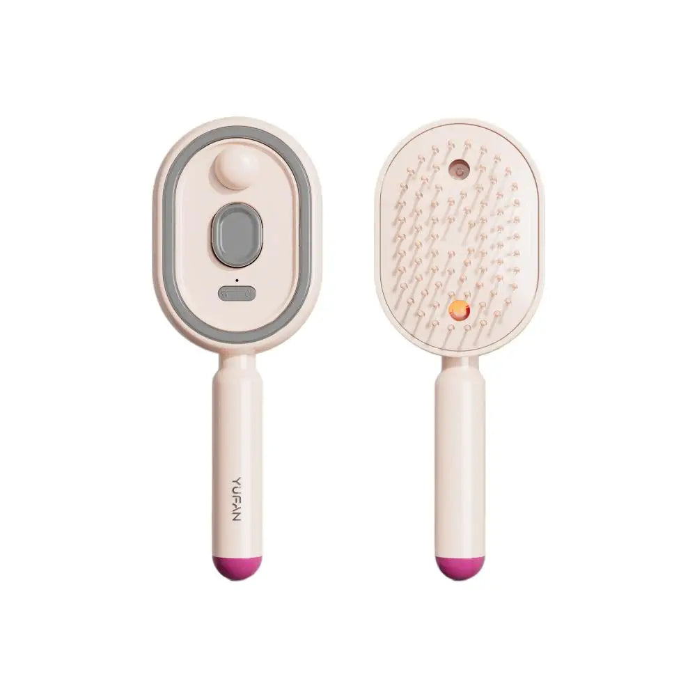 Electric Steam Brush with Water Spray Wet Electrics Hairbrush USB-C Charging for Detangling Smoothing Styling & Frizz Control