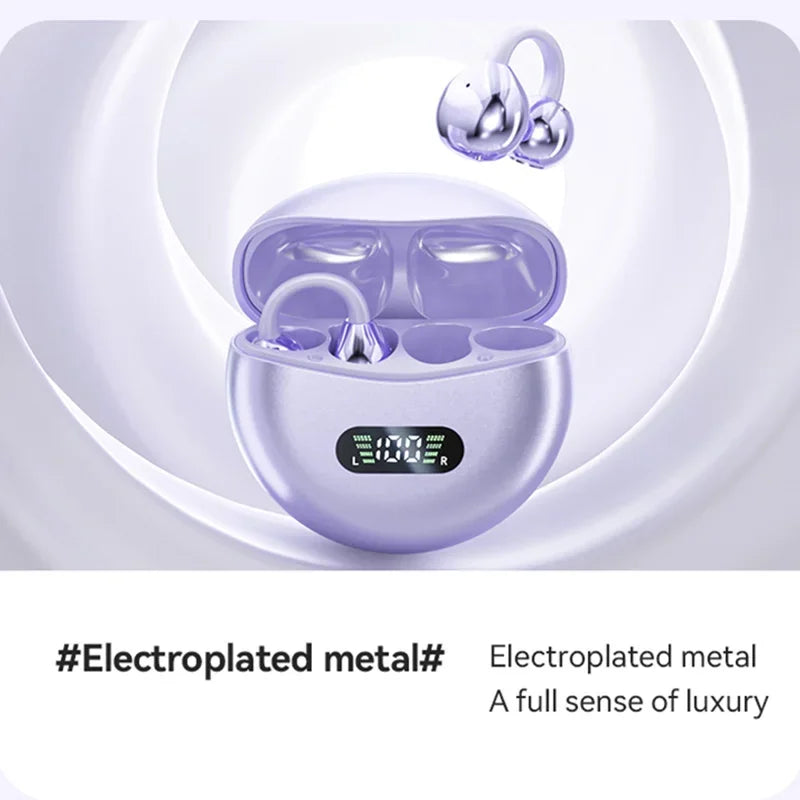 2026 Ear Clip Wireless Bluetooth Earphones High Frequency Long Endurance Low Latency Noise Reduction Gaming Sports Headphones